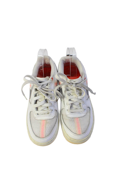 Nike Unisex Kids Leather Lace Up Low Top Sneakers White Size 4.5Y