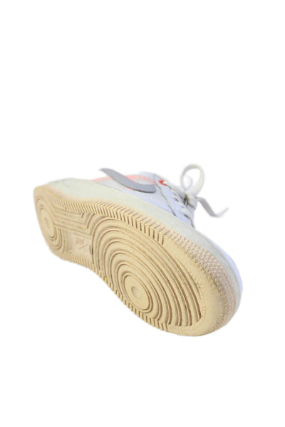 Nike Unisex Kids Leather Lace Up Low Top Sneakers White Size 4.5Y
