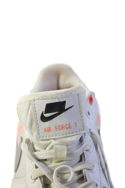 Nike Unisex Kids Leather Lace Up Low Top Sneakers White Size 4.5Y
