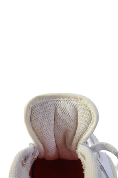 Nike Unisex Kids Leather Lace Up Low Top Sneakers White Size 4.5Y