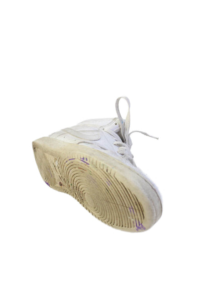 Nike Leather Lace Up High Top Sneakers White Size 6.5