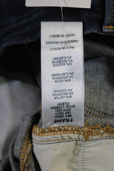 Frame Women Bootcut Cropped Dark Blue Jeans Size 25