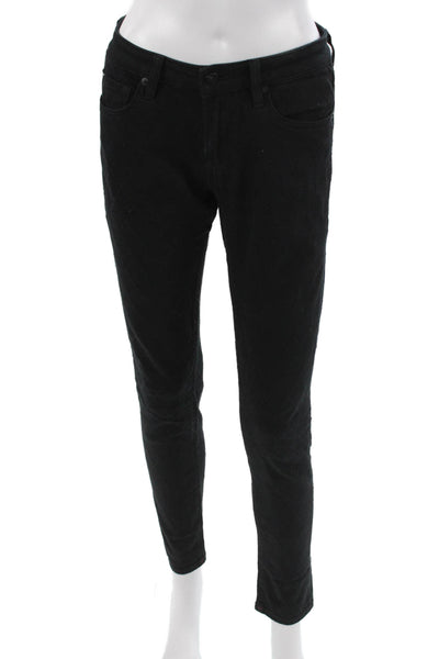 D-ID Women Black Argyle Jegging Mid Rise Size 26