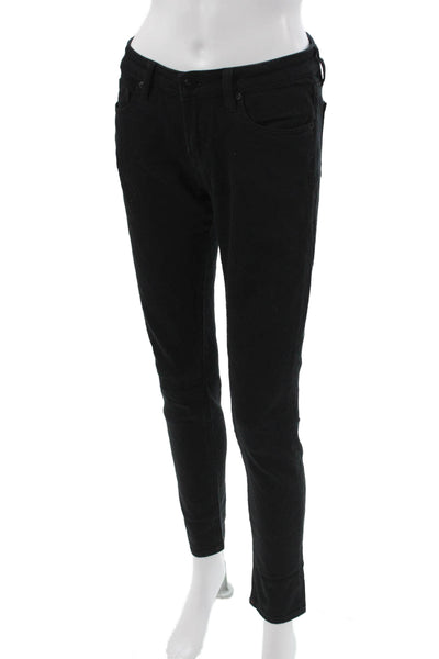 D-ID Women Black Argyle Jegging Mid Rise Size 26