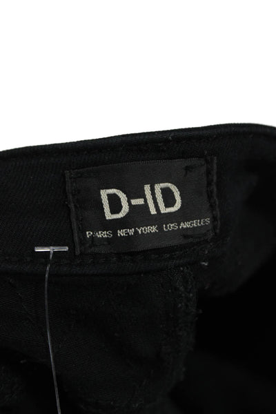 D-ID Women Black Argyle Jegging Mid Rise Size 26