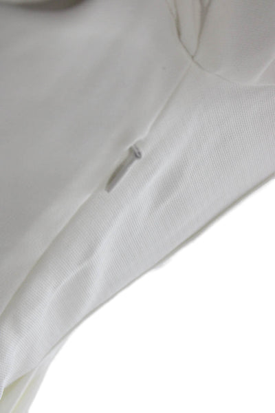 Line And Dot Womens A-Line Mini White V Neck Short Sleeve Dress Size S
