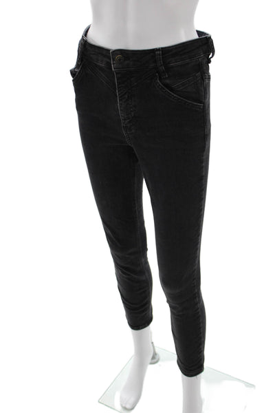 We The Free Women Ankle Skinny High Rise Black Jeans Size 29