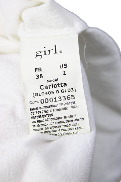 Girl. Band of Outsiders Womens Tunic Blouse Beige Sleeveless Size 2