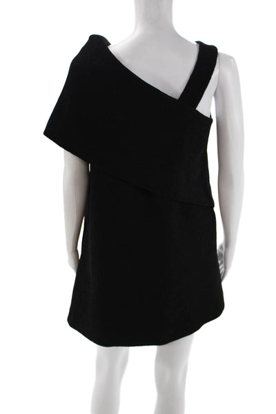 Paper London Womens Shift Trapeze Swing Dress Black Size 8