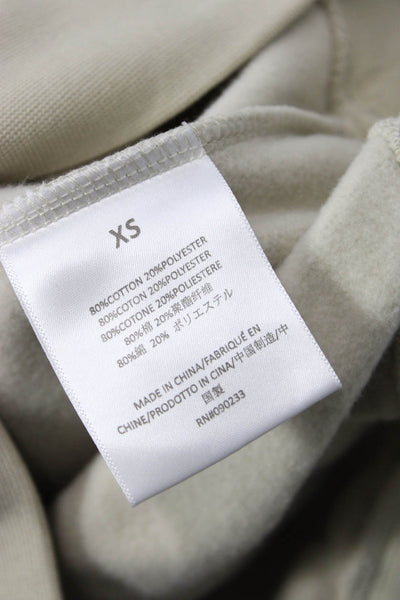 Essentials Unisex Pullover Sweatshirt Beige Crewneck Longsleeve Graphic Size XS