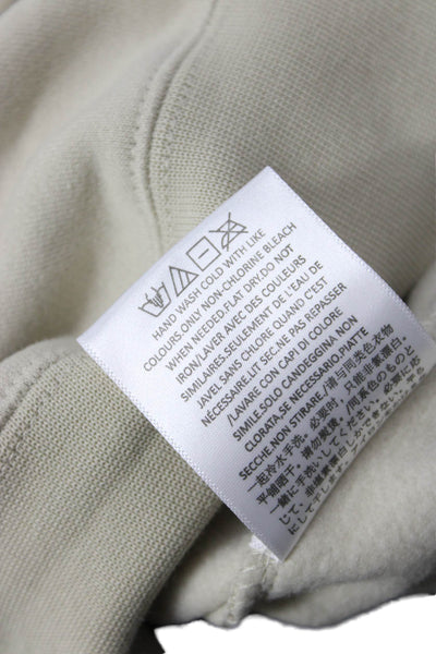 Essentials Unisex Pullover Sweatshirt Beige Crewneck Longsleeve Graphic Size XS