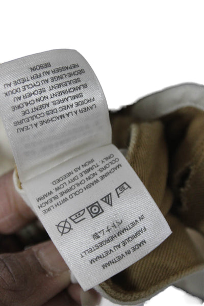 J Crew Mens Chino Shorts Tan Cotton Button Size 34
