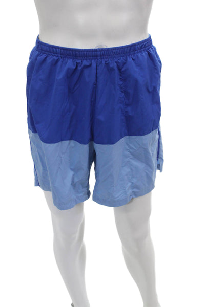 Nike Mens Dark Blue Nylon Blend Beach Shorts Size L