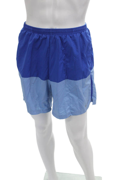 Nike Mens Dark Blue Nylon Blend Beach Shorts Size L
