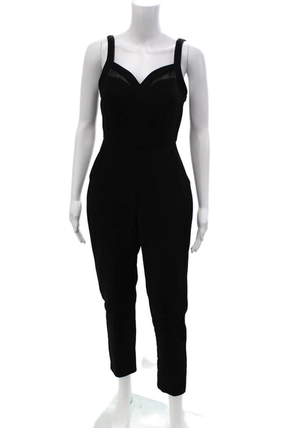 BCBGeneration Womens Black Sleeveless Sweetheart Jumpsuit Size 2