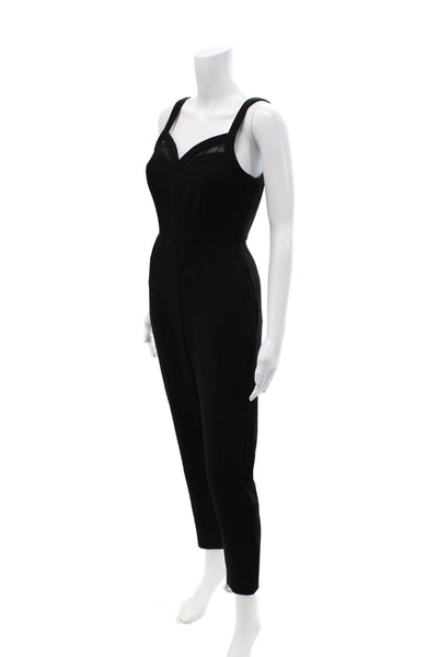 BCBGeneration Womens Black Sleeveless Sweetheart Jumpsuit Size 2
