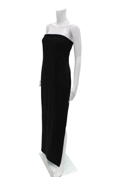 TOBI Women Maxi Sheath Dress Black Sleeveless Hook & Eye Wool Blend Size S