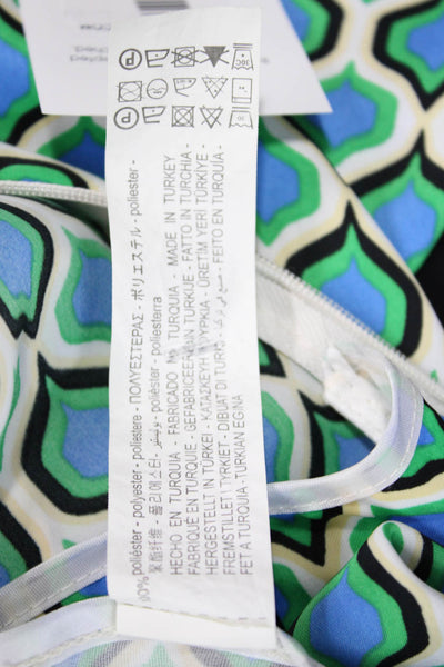 Zara Women Wrap Long Geometric Polyester Skirt Size XS