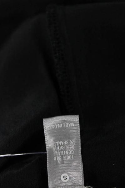 Aqua Womens Black Jogger Pants Drawstring Rayon Spandex Boho Size S