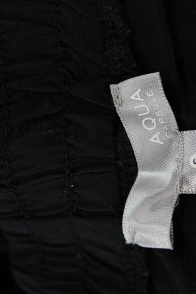 Aqua Womens Black Jogger Pants Drawstring Rayon Spandex Boho Size S