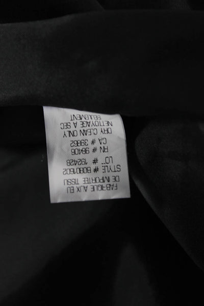 Theory Womens Black Shift Dress Sleeveless Knee Length Zip Polyester Size 4