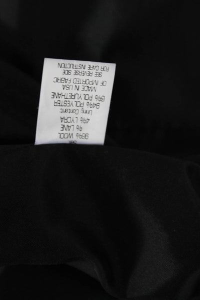 Theory Womens Black Shift Dress Sleeveless Knee Length Zip Polyester Size 4