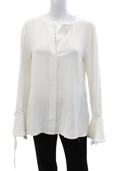 Derek Lam 10 Crosby Women Tunic Blouse Long Sleeve White Size 6