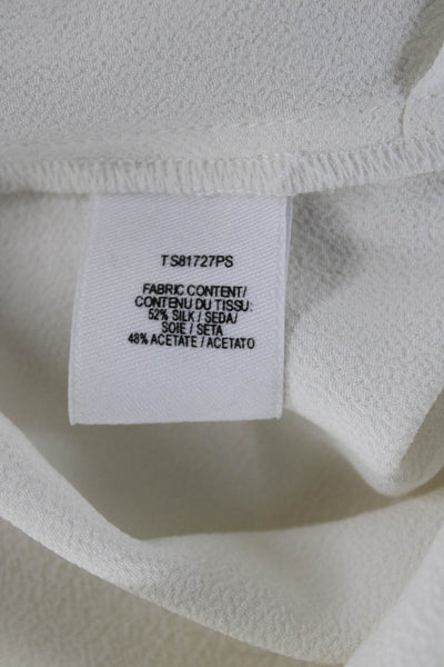 Derek Lam 10 Crosby Women Tunic Blouse Long Sleeve White Size 6
