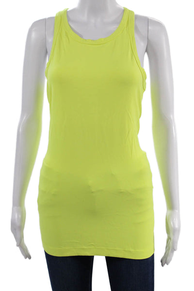 Lululemon Women Yellow Sleeveless Tank Nylon Blend Size S