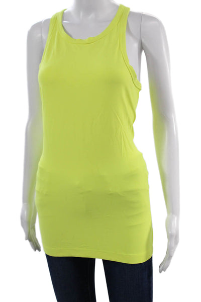 Lululemon Women Yellow Sleeveless Tank Nylon Blend Size S