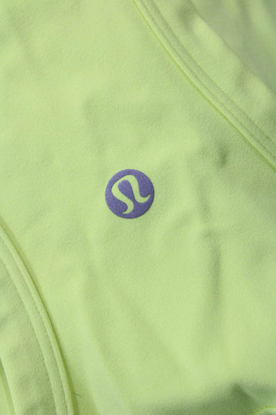 Lululemon Women Yellow Sleeveless Tank Nylon Blend Size S