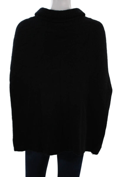 Halogen Unisex Black 100% Cashmere Turtleneck Sweater Classic Size One Size