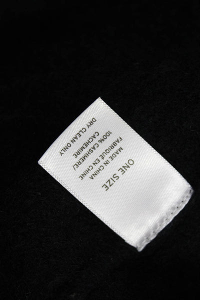 Halogen Unisex Black 100% Cashmere Turtleneck Sweater Classic Size One Size