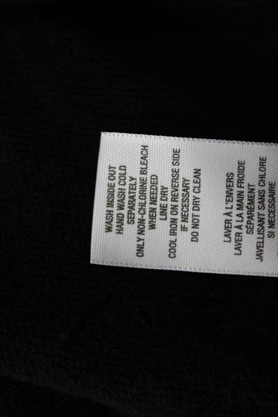 Juicy Couture Women Pullover Sweatshirt Black Round Neck 3/4 Sleeve Size S