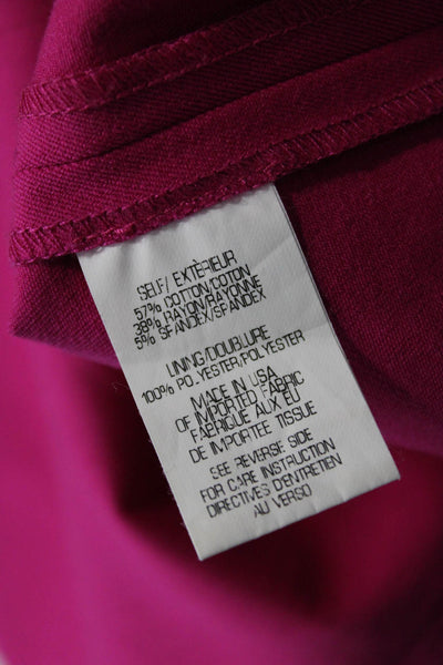Theory Women Sheath Tank Dress Pink Square Neck Sleeveless Short Zip Size 2