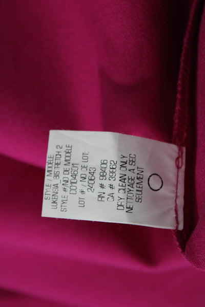 Theory Women Sheath Tank Dress Pink Square Neck Sleeveless Short Zip Size 2