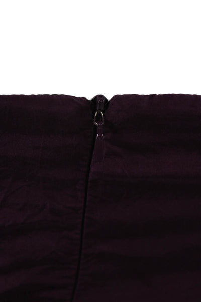 Nanette Lepore Womens Sheath Dress Purple Silk Blend Sleeveless Solid Size 2