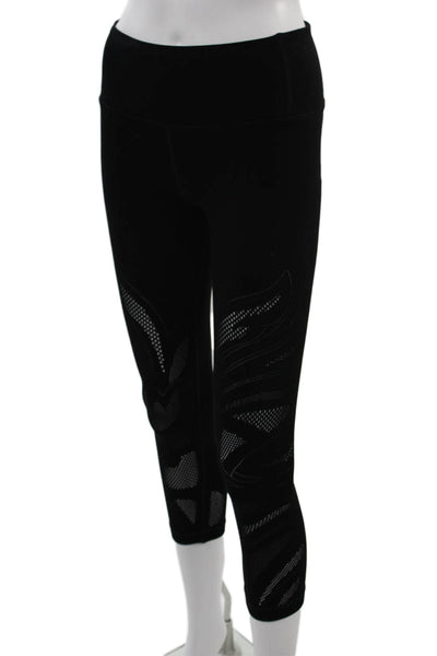 Lululemon Women Black Nylon Blend Capri Leggings Size 6