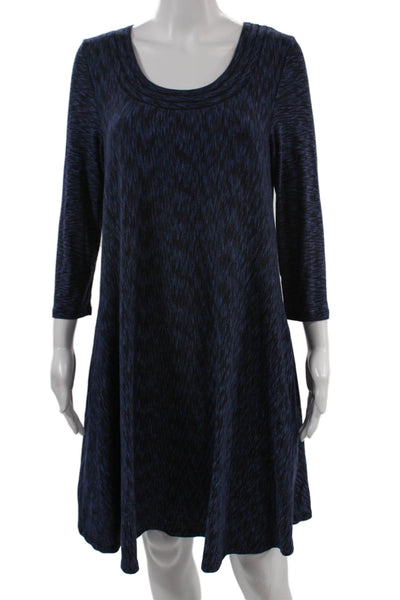 Saturday Sunday Anthropologie Women A-Line Trapeze Dress Dark Blue Size M