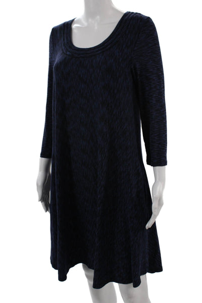 Saturday Sunday Anthropologie Women A-Line Trapeze Dress Dark Blue Size M