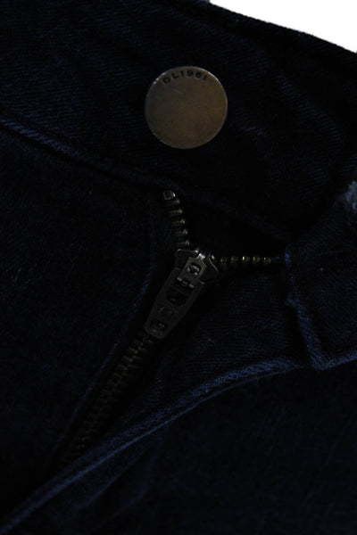 DL1961 Women Ankle Skinny Jeans Dark Blue Low Rise Button Size 26
