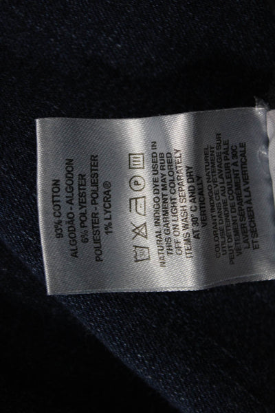 DL1961 Women Ankle Skinny Jeans Dark Blue Low Rise Button Size 26