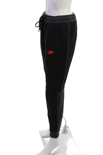 Nike Mens Black Jogger Sweatpants Drawstring Cotton Polyester Size M