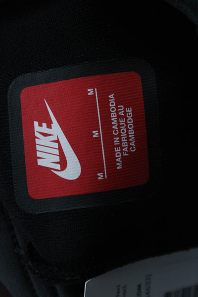 Nike Mens Black Jogger Sweatpants Drawstring Cotton Polyester Size M