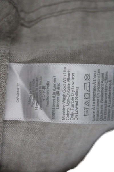 Madewell Womens Beige Basic Tank Sleeveless Round Neck Size S