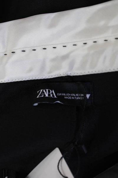 Zara Womens A-Line Mini Skort Black Size 2XL