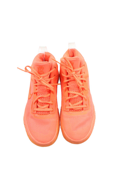 Nike Womens Lace Up Kyrie Flytrap 4 Basketball Sneakers Bright Mango Size 5