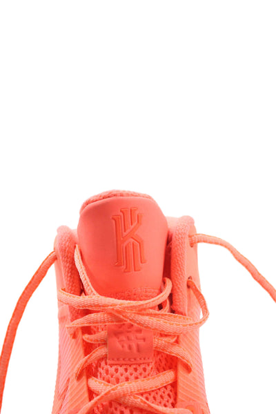 Nike Womens Lace Up Kyrie Flytrap 4 Basketball Sneakers Bright Mango Size 5