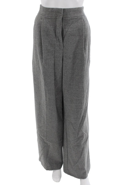 Babaton Unisex Dress Pants Gray Wool Blend Size 12