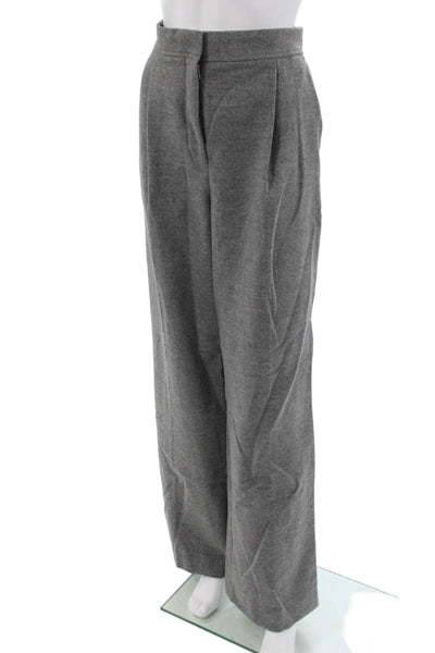 Babaton Unisex Dress Pants Gray Wool Blend Size 12